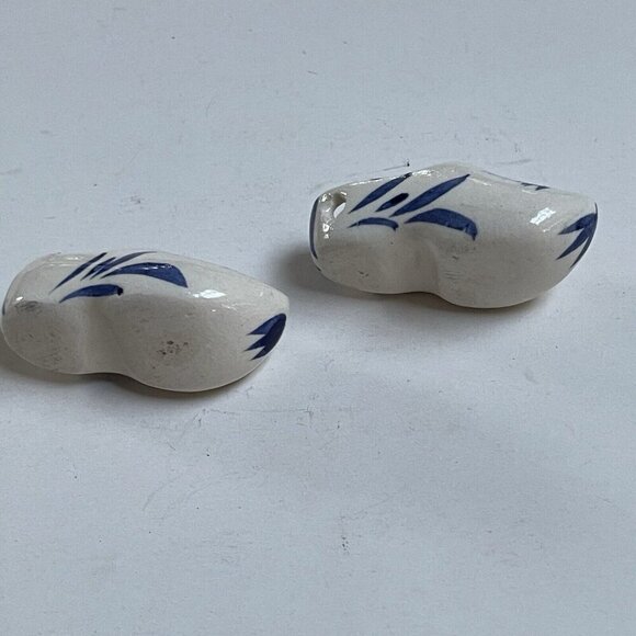 Delft Blue Holland Souvenir Miniature Dutch Porcelain Clogs Shoes Home Decor - Picture 6 of 7